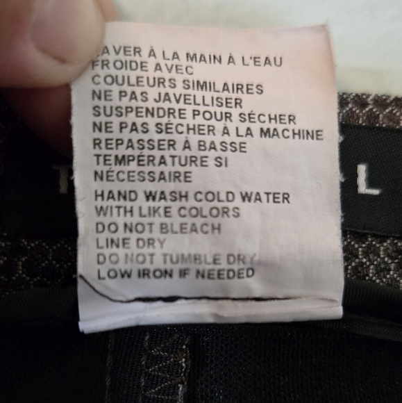 Tribal Dark Gray Geometric Print Dress Pants Size 14 - Picture 8 of 8